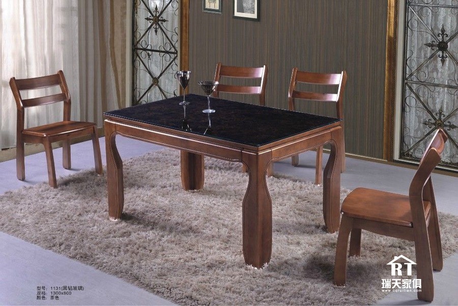 客廳實木復古系列-餐桌
